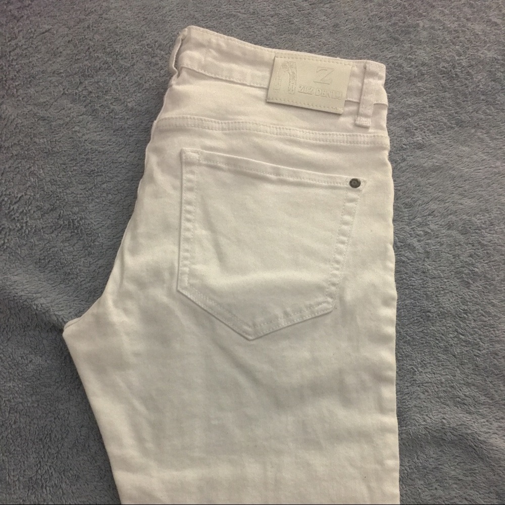 Men’s Slim ZLZ Denim White Jeans